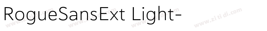 RogueSansExt Light字体转换 RogueSansExt Light字体转换